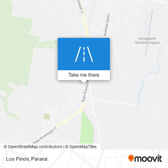 Los Pinos map