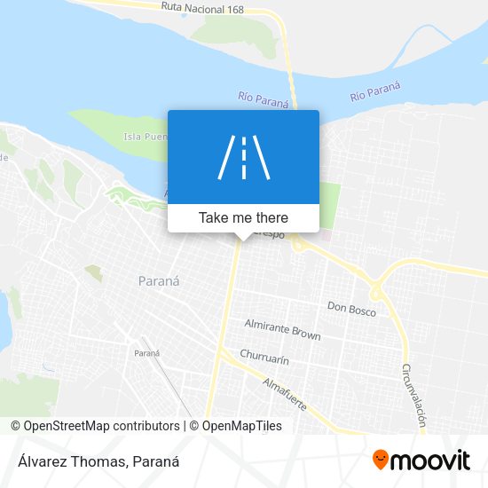 Mapa de Álvarez Thomas