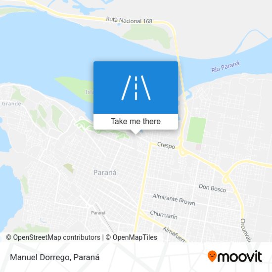 Mapa de Manuel Dorrego