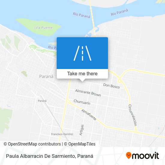 Mapa de Paula Albarracin De Sarmiento