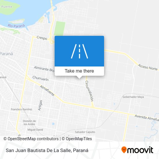 Mapa de San Juan Bautista De La Salle
