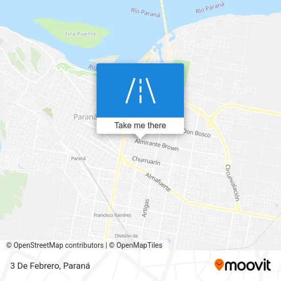 Mapa de 3 De Febrero