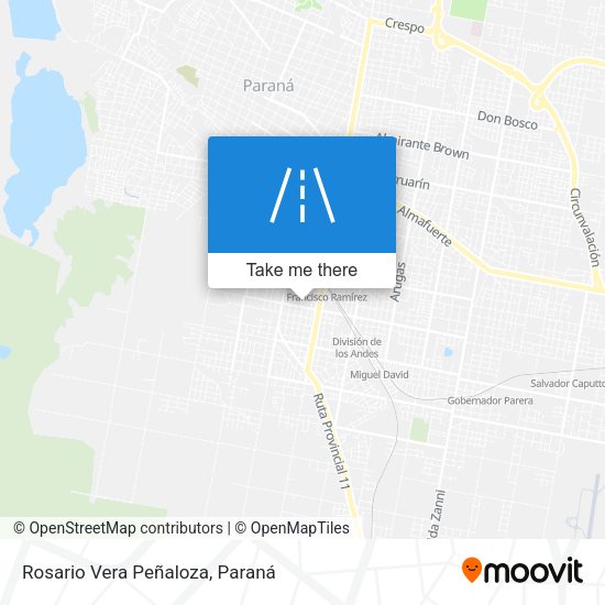 Rosario Vera Peñaloza map