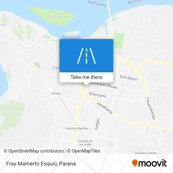 Mapa de Fray Mamerto Esquiú