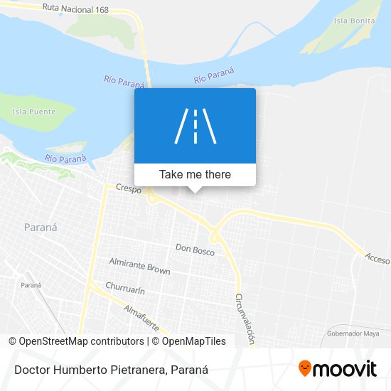 Doctor Humberto Pietranera map