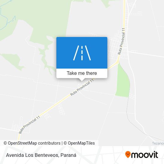 Mapa de Avenida Los Benteveos