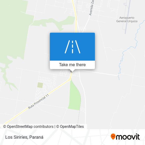 Los Siriríes map