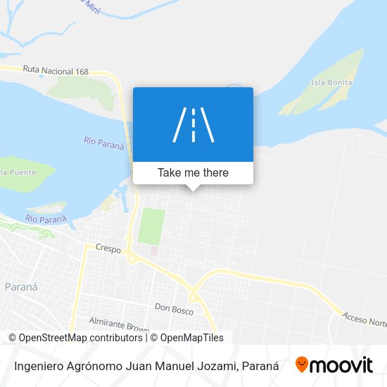 Mapa de Ingeniero Agrónomo Juan Manuel Jozami