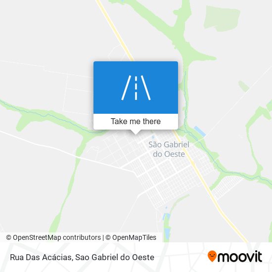 Mapa Rua Das Acácias