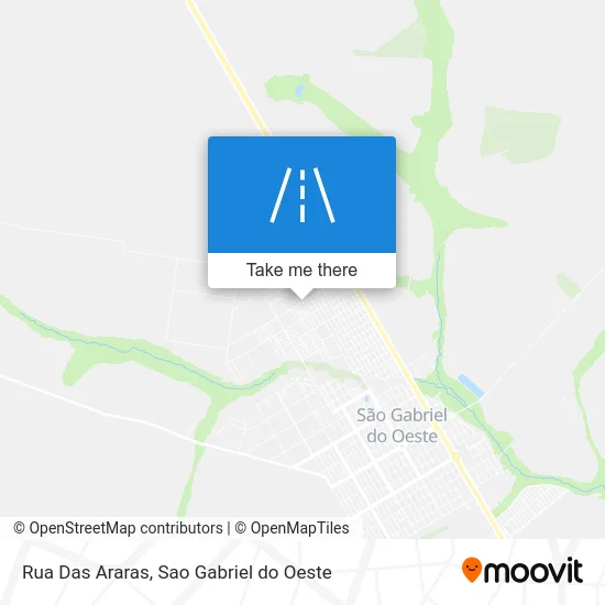 Rua Das Araras map