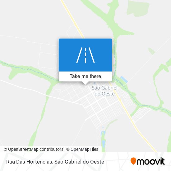 Mapa Rua Das Hortências