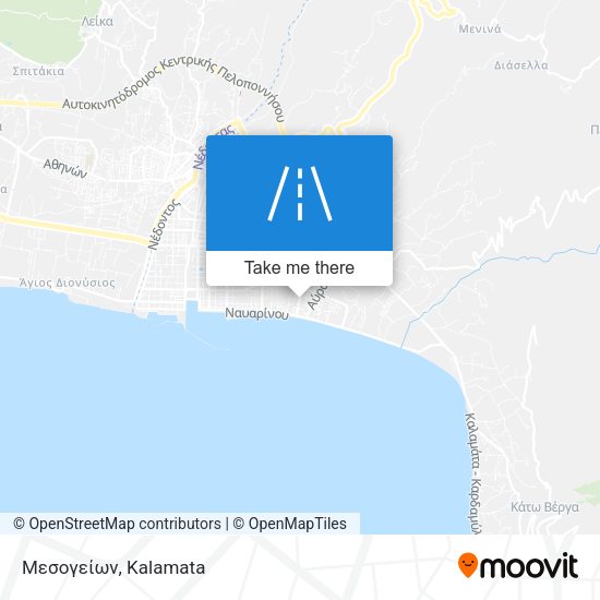 Μεσογείων map