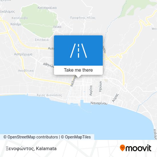 Ξενοφώντος map