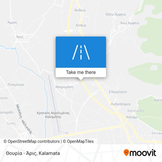 Θουρία - Άρις map