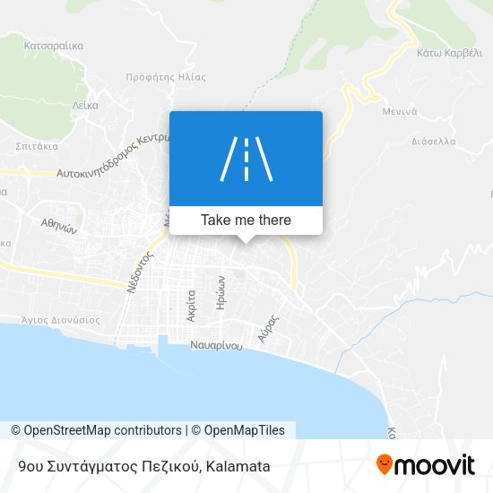 9ου Συντάγματος Πεζικού map