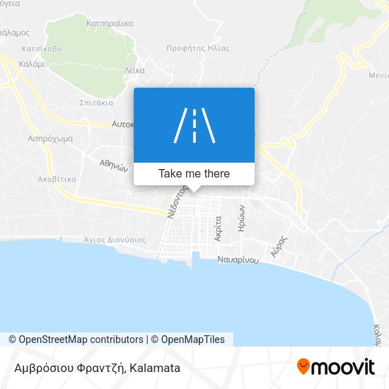 Αμβρόσιου Φραντζή map