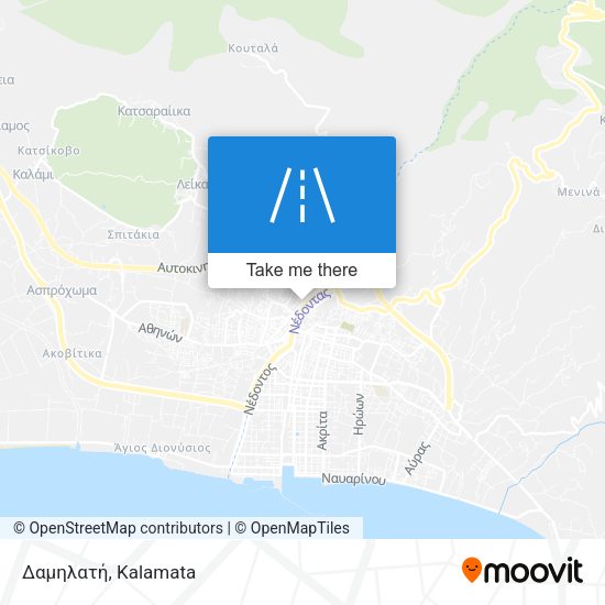 Δαμηλατή map