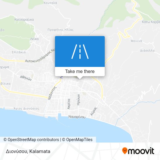 Διονύσου map