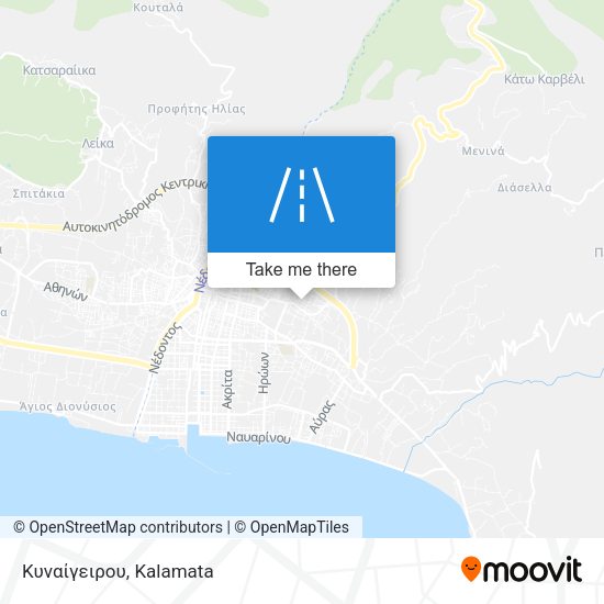 Κυναίγειρου map
