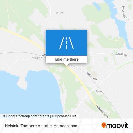 Helsinki-Tampere Valtatie map