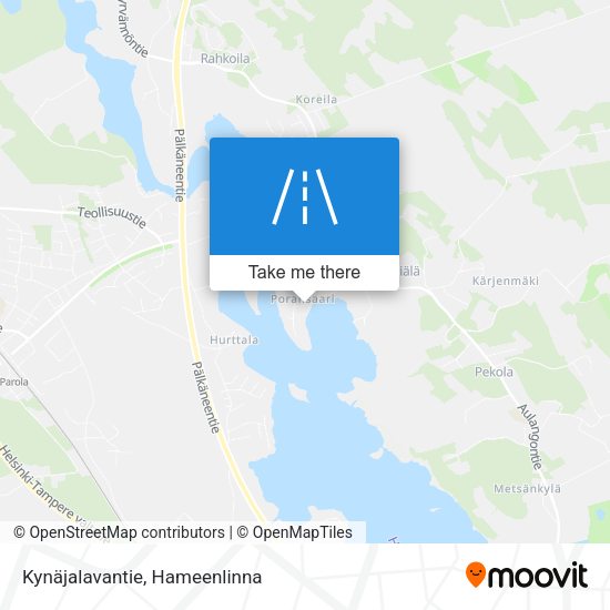 Kynäjalavantie map