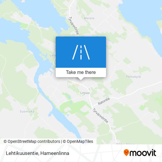 Lehtikuusentie map