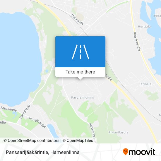 Panssarijääkärintie map