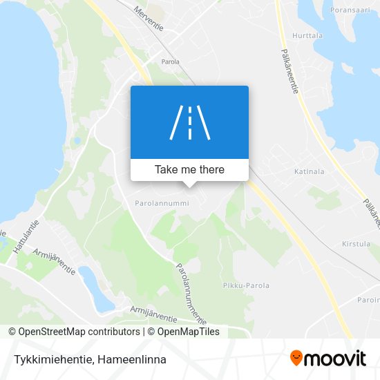 Tykkimiehentie map