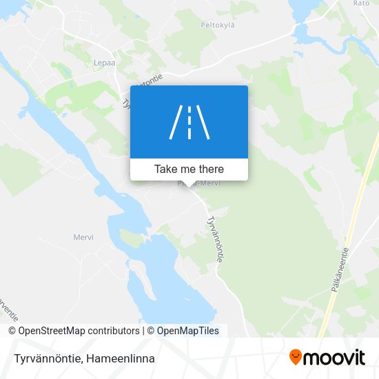 Tyrvännöntie map