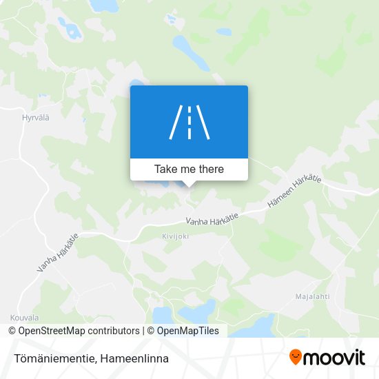 Tömäniementie map