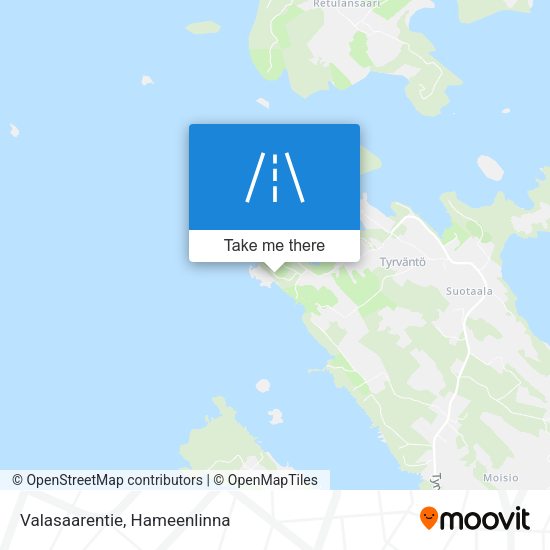Valasaarentie map