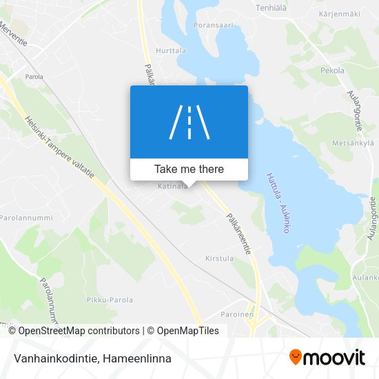 Vanhainkodintie map