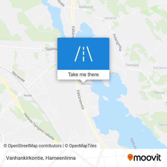 Vanhankirkontie map