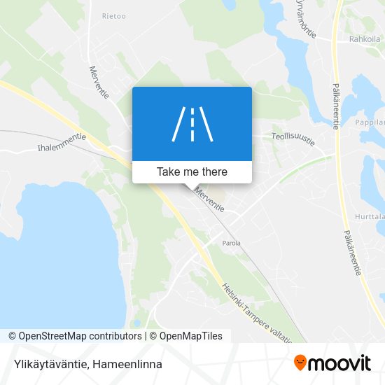 Ylikäytäväntie map