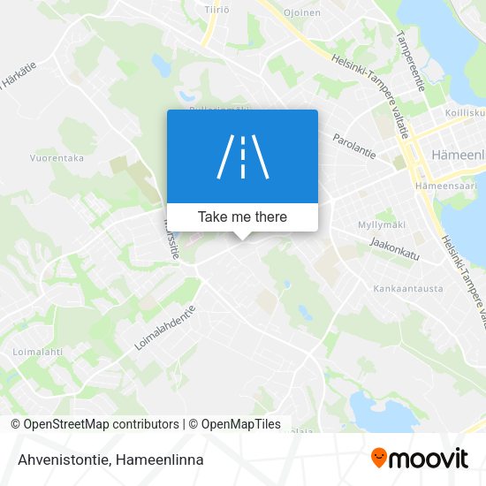 Ahvenistontie map
