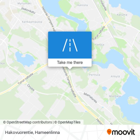 Hakovuorentie map