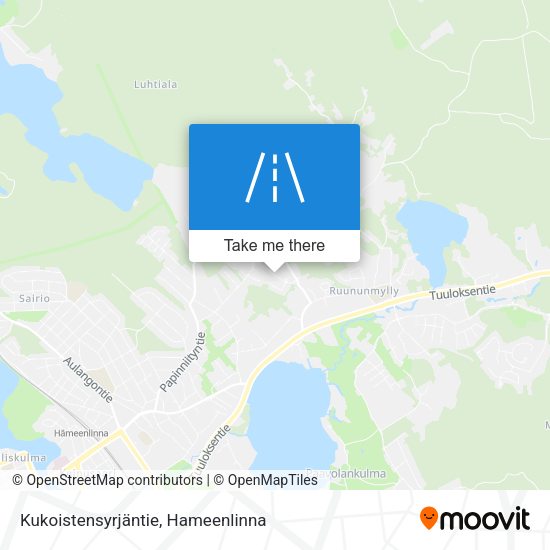 Kukoistensyrjäntie map
