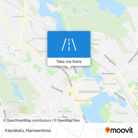 Käyräkatu map