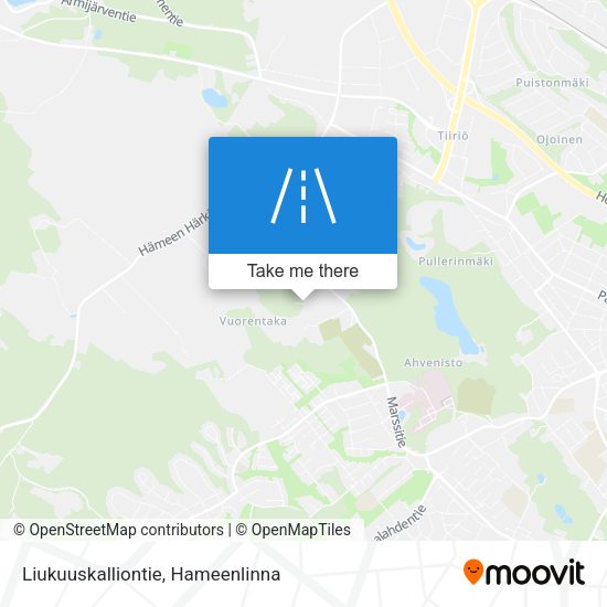 Liukuuskalliontie map