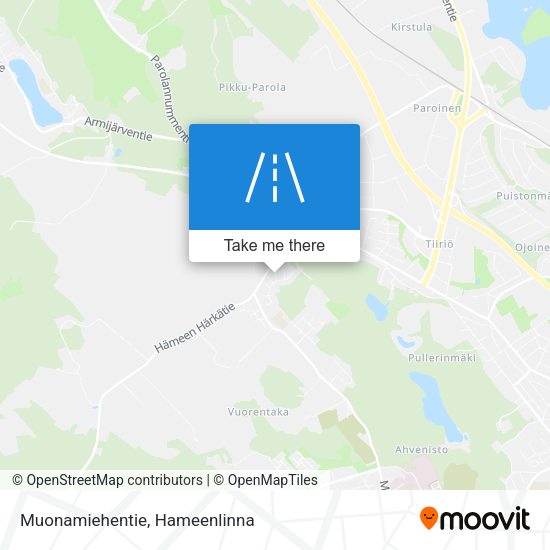 Muonamiehentie map