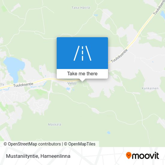 Mustaniityntie map