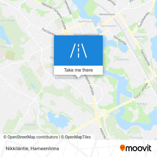 Nikkiläntie map