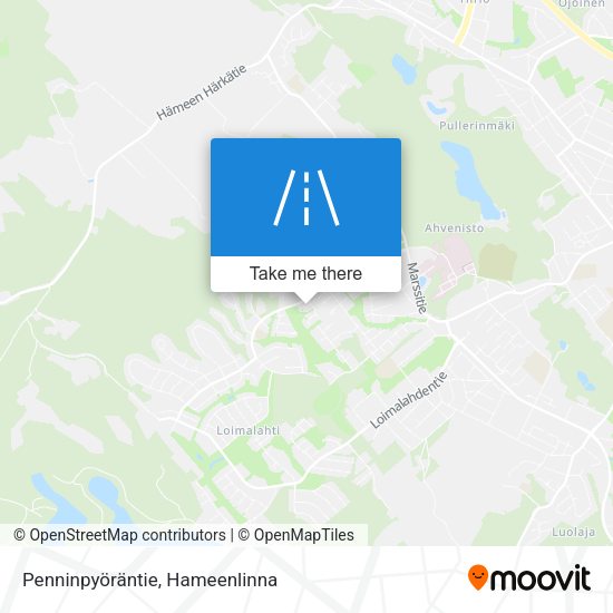 Penninpyöräntie map