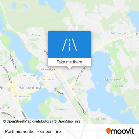 Porttiniementie map