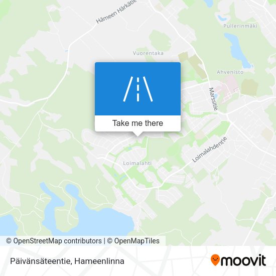 Päivänsäteentie map