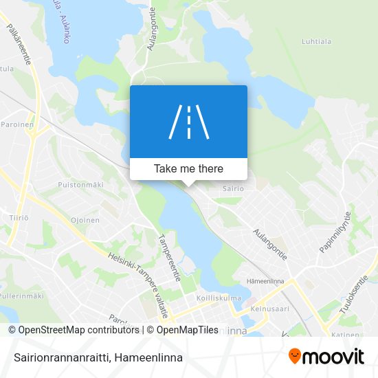 Sairionrannanraitti map