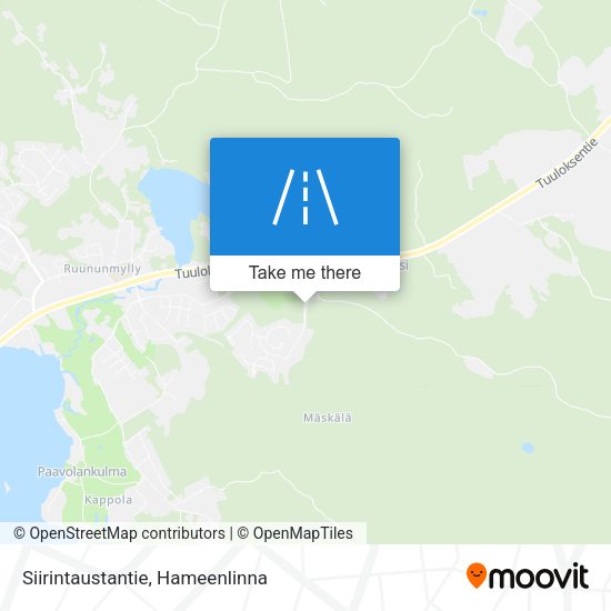 Siirintaustantie map