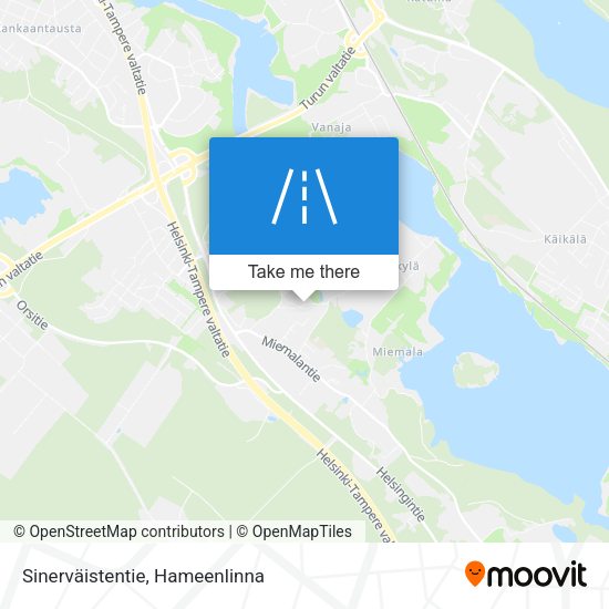 Sinerväistentie map