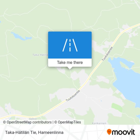 Taka-Hätilän Tie map