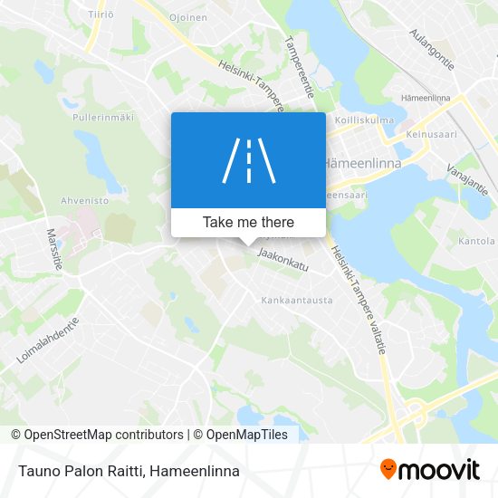 Tauno Palon Raitti map